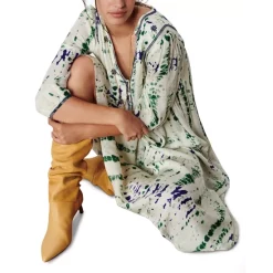 Flash Sale 🎉 Ba&sh Isolde Tie Dyed Midi 👗 Dress Off White 🌟 -ba&sh Sales Store unnamed file 961