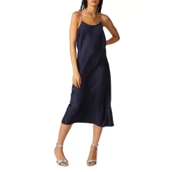 Cheapest 🛒 Ba&sh Canel Chain Strap Slip 👗 Dress Night Blue 🔔 -ba&sh Sales Store unnamed file 99