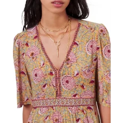 Hot Sale 🧨 Ba&sh Vally Slit Back Maxi 👗 Dress Ochre ✨ -ba&sh Sales Store unnamed file 992